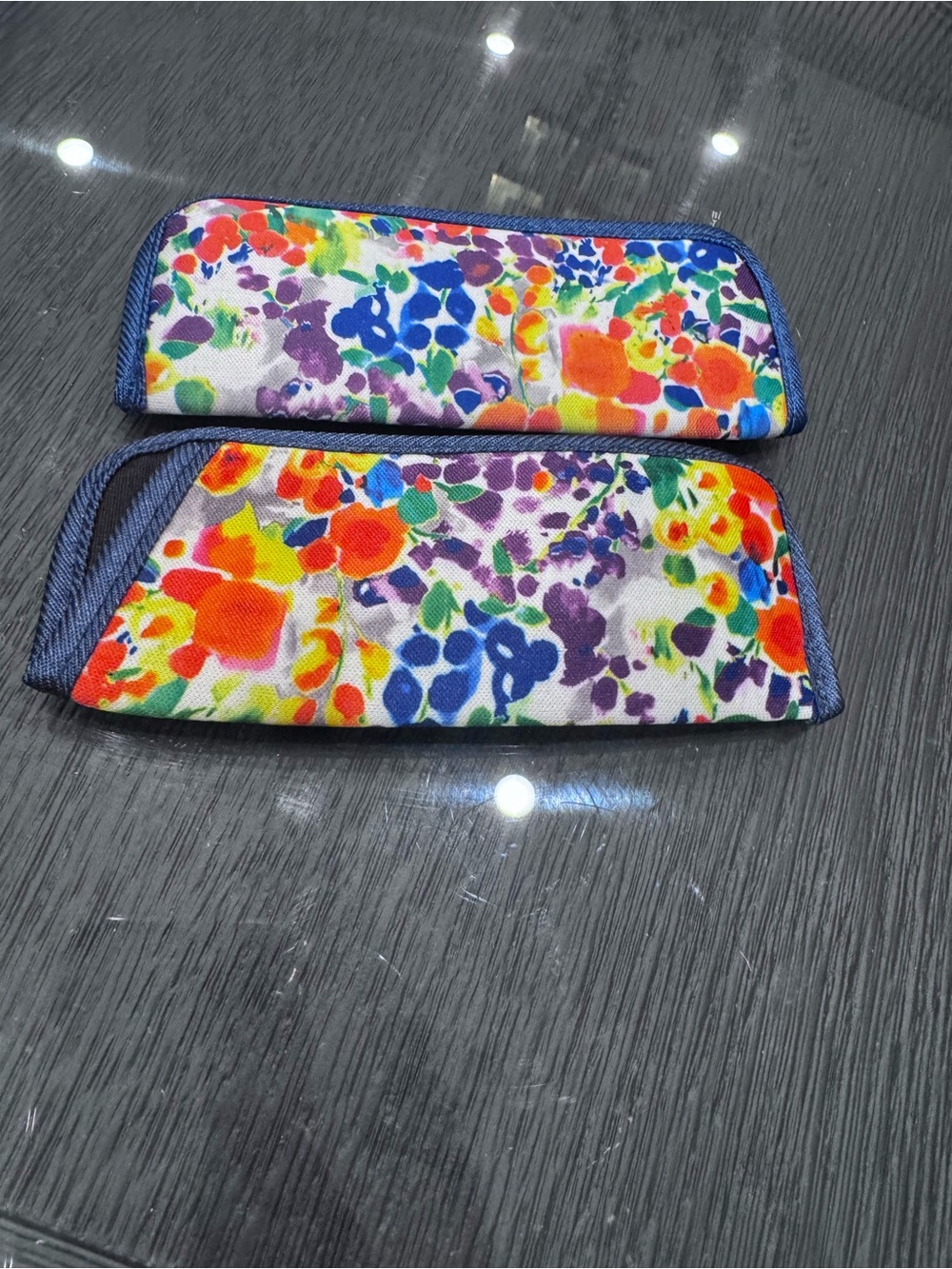 Floral Multicolor reading glasses holder- Bright Watercolor Print selling both